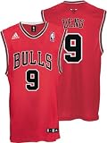 Luol Deng Jersey: adidas Red Replica #9 Chicago Bulls Jersey - Large