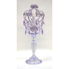 Tadpoles Table Lamp Chandelier in Lavender Topaz