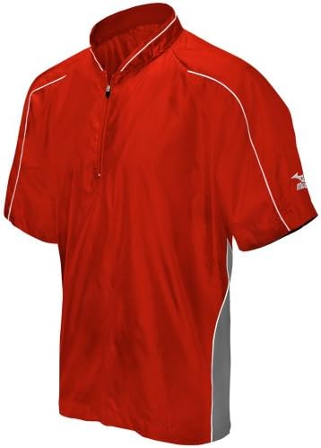 Mizuno Premier Short Sleeve Batting Jersey G4 - Youth (x-large, red)