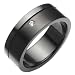 Beautiful 316l Black Stainless Steel Cz Mens Ring Jewelry (12)