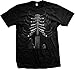 Cool Music T Shirt Amped Up Guitar Rib Cage Mens Tee S-5XL