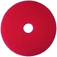 3M Red Buffer Pad 5100, Floor Buffer, Machine Use (Case of 5)