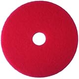 3M Red Buffer Pad 5100, Floor Buffer, Machine Use (Case of 5)