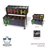 Hampton Fitness 5 to 15 lbs Jelly Bell Dummbells with Rectangular Bin Rack (JB-R-2T)