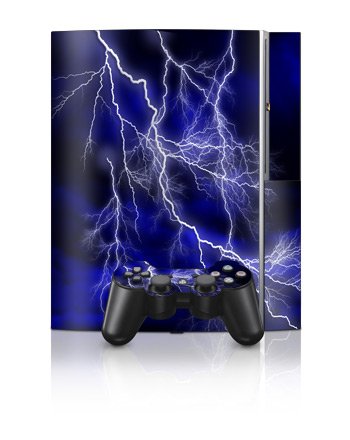 Apocalypse Blue Design PS3 Playstation 3 Body Protector Skin Decal Sticker