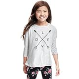 オールドネイビー OLD NAVY/ プリーツバックグラフィックティ BC02ライトヘザーグレー トップス長袖Tシャツ XXL【並行輸入】