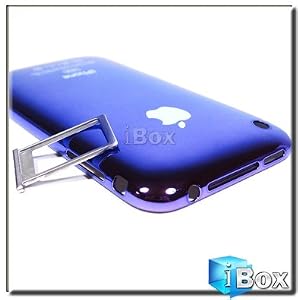 Metallic Purple Back Housing Case Cover for iPhone 3GS 16GB With tools+Free touch pen