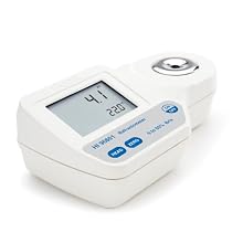 Hanna Instruments HI 96801 Digital Refractometer, 0-85% Brix Range, For Sugar Analysis
