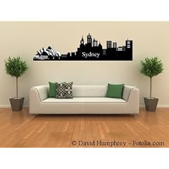 Ultra XXL Skyline Wandaufkleber, Wandtattoo Sydney