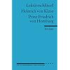 Lekt�reschl�ssel f�r Sch�ler: Heinrich von Kleist: Prinz Friedrich von Homburg