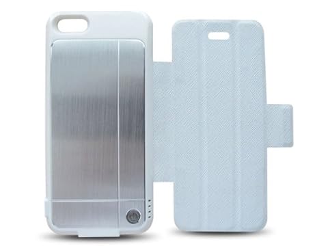 iPhone5用 Lightningケーブル収納式バッテリーケース TG-IP5-008 (ホワイト)