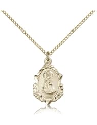 Free Engraving Included Medal-Gold Filled Infant of Prague Pendant 3/4" 0822IGF--w/18" Chain w/Box Unusual & Specialty Children/Schools