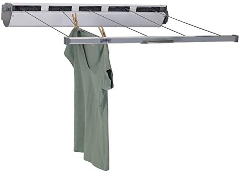 Household Essentials 15-7 Retractable Outdoor Clothesline Dryer 170` Drying Spac
