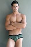 Gregg Homme Tracker Brief for Men- Army Green
