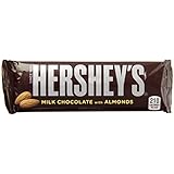 Hershey's Milk Chocolate Bars with Almonds, 1.45-Ounce Bars (Pack of 36)
