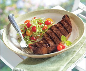 4 (10 oz) New York Center Cut Loin Strip Steaks by Hickory Farms