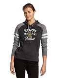 NFL Women's New Orleans Saints Gameday Heroes II Long Sleeve Raglan Pullover Fleece Heather Hood