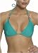  : Shoshanna Solid Teal triangle bikini top