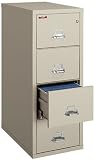 Fireproof 4 Drawer Letter File FireKing 25 Files Collection by Fire King - 4-1825-C