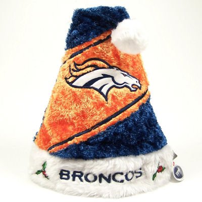 Buy DENVER BRONCOS OFFICIAL LOGO CHRISTMAS SANTA HAT by Forever Collectibles
