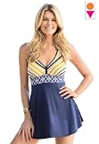 Woman Within Plus Size Mixed print swimdress by Resorts Plus