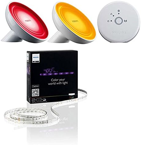 Philips Friends of Hue Bloom Starter Pack Wireless Lighting LED Bulbs &amp; Lightstrip Bundle