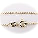 Gold Plated Sterling Silver Fine Cable Nickel Free Chain Necklace Italy