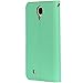 Galaxy S4 Case,By Ailun(TM),Samsung Galaxy i9500 Wallet Case,Card Holder Case,Premium PU Leather,Flip Case Cover[Mint Green]