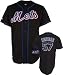 Johan Santana Jersey: Youth 2010 Majestic Alternate Black Replica #57 New York Mets Jersey - Large (14-16)
