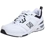 New Balance Men's MX855 Training Shoe,White/Navy,10 D