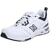 New Balance Men's MX855 Training Shoe,White/Navy,12.5 EEEE