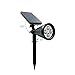 Rusee Solar Lights Spotlight Outdoor Landscape Lighting Waterproof Wall Light Security Night Lights, Dark Sensing Auto On/Off for Patio Deck Yard Garden Driveway Pool Area (2 Pack)