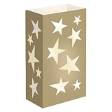 Flame Resistant Luminaria Bags - Stars (12 ct)