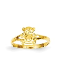 14k Teddy Bear Baby Ring