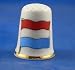 Porcelain China Collectable Thimble -- Flag of Netherlands with Free Gift Box