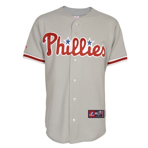 MLB Philadelphia Phillies Away Replica Jersey, Gray, Large at Amazon.com