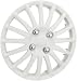 Unitec 75193 Premium- Radzierblenden 4er- Satz Barcelona, weiss 33 cm (13 Zoll) L=0: my-fan-page.de