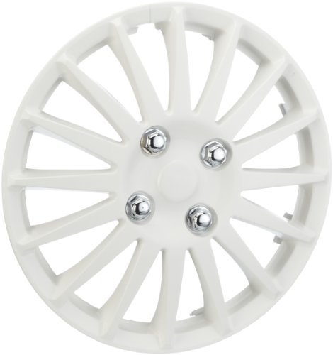 Unitec 75193 Premium- Radzierblenden 4er- Satz Barcelona, weiss 33 cm (13 Zoll) Preisvergleich