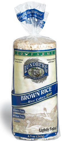 Lundberg Eco-Farmed Brown Rice Cake, Salt Free, 8.5-Ounce Units (Pack of 12) by Lundberg