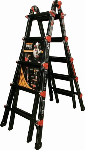 Little Giant 10126BP PRO Series 300-Pound Duty Rating Multi-Use Ladder, 26-Foot