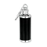Faux Leather 2oz Mini Flask Key Chain