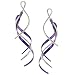 Sterling Silver Niobium Twist Earrings