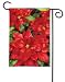 Red Poinsettia Garden Flag