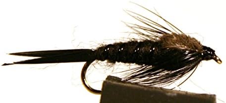 ICE FLIES. Nymph Fly. Stonefly Black. Pick a Size. (3-pack)