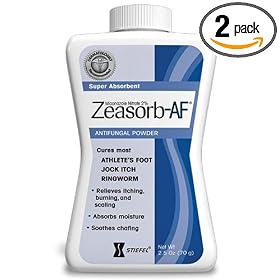 Zeasorb-AF Antifungal Powder, Foot Care, 2.5-Ounce Bottles (Pack of 2) by Zeasorb