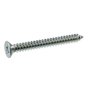 Crown Bolt 26492 #6 x 1/2 Inch Flat-Head Phillips Drive Zinc-Plated Sheet Metal Screws, 100-Count