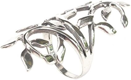 " Thumb Up" Sterling Silver Flower Ring 4.86 Grams