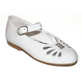Toddler Girls Ivory Glitter Rhinestone Wedding Dress Pageant Shoes