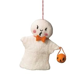 Warm and Scary Ghost Halloween Ornament