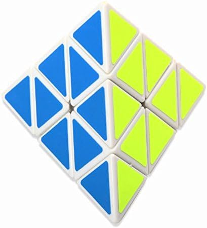 21secret Amusing Pyraminx Rubiks Puzzle Speed Cube Toy (white)